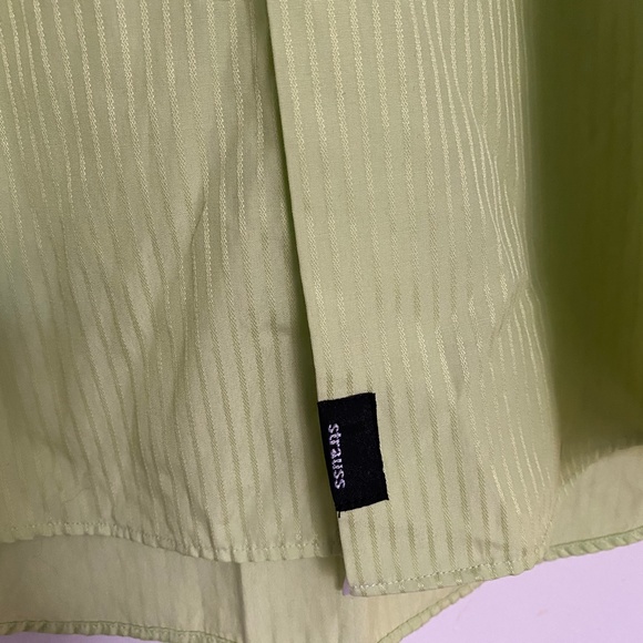 Strauss Long Sleeve Button Down Dress Shirt Size L - Picture 7 of 16